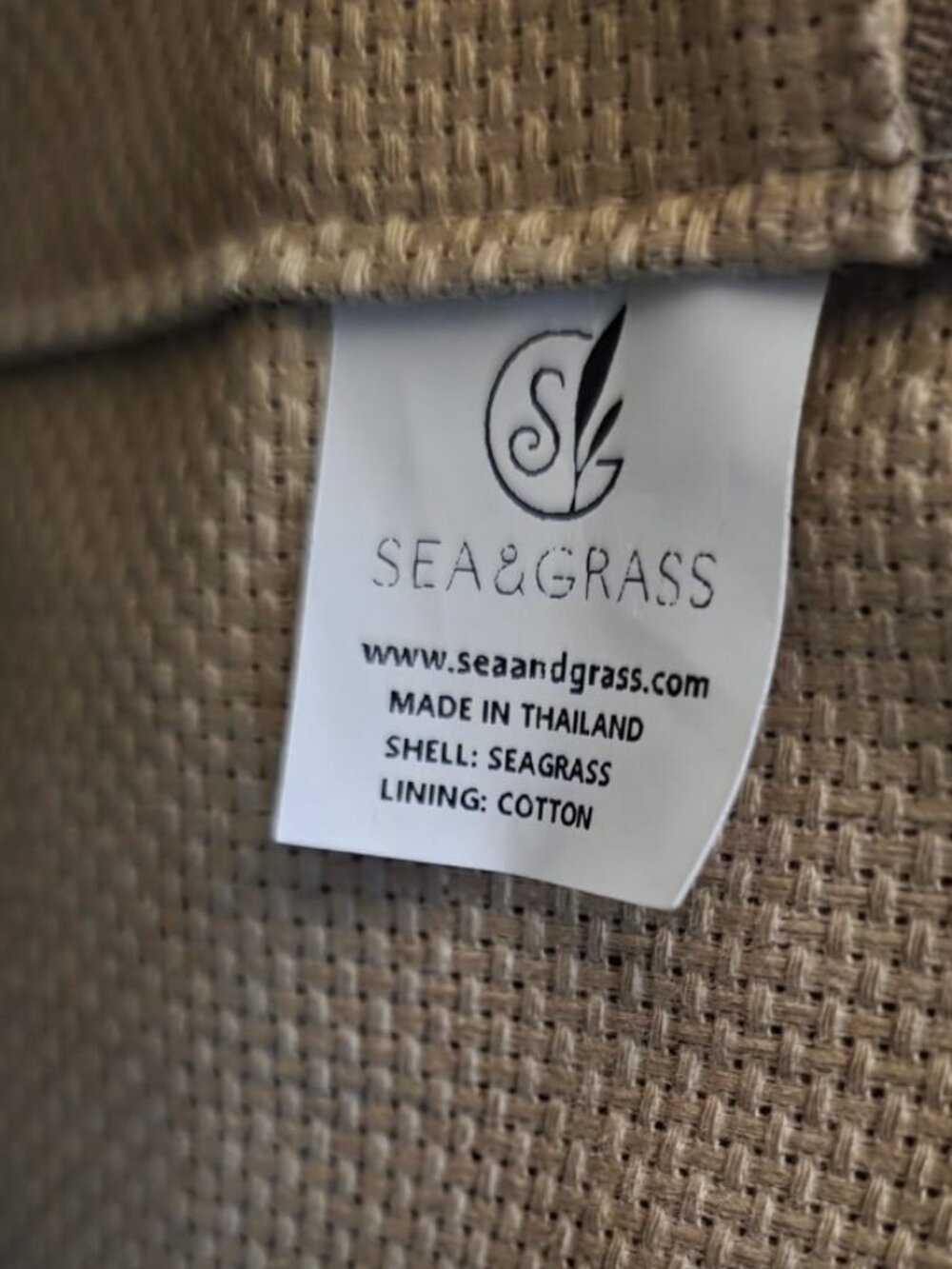 SEA&GRASS Structured Straw Bag Woven Tote Boho Summer Beach Lined - Picture 8 of 13